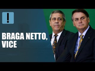 Bolsonaro "pretende" anunciar Braga Netto como vice nos próximos dias