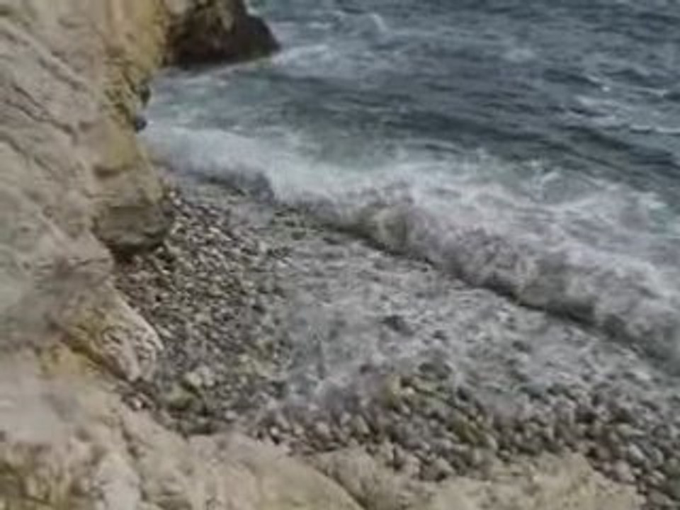 La mer à la calanque des eaux salées