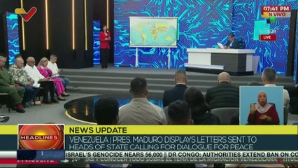 President Nicolas Maduro sends message of peace and dialogue to the world