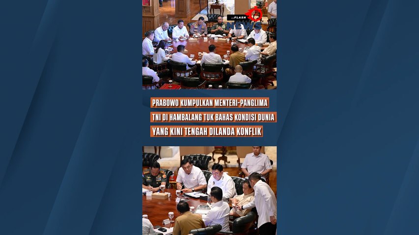 Prabowo Kumpulkan Menteri-Panglima TNI di Hambalang Tuk Bahas Kondisi Dunia yang Kini Tengah Dilanda Konflik