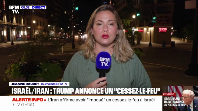 Donald Trump affirme que l'Iran et Israël ont accepté un cessez-le-feu