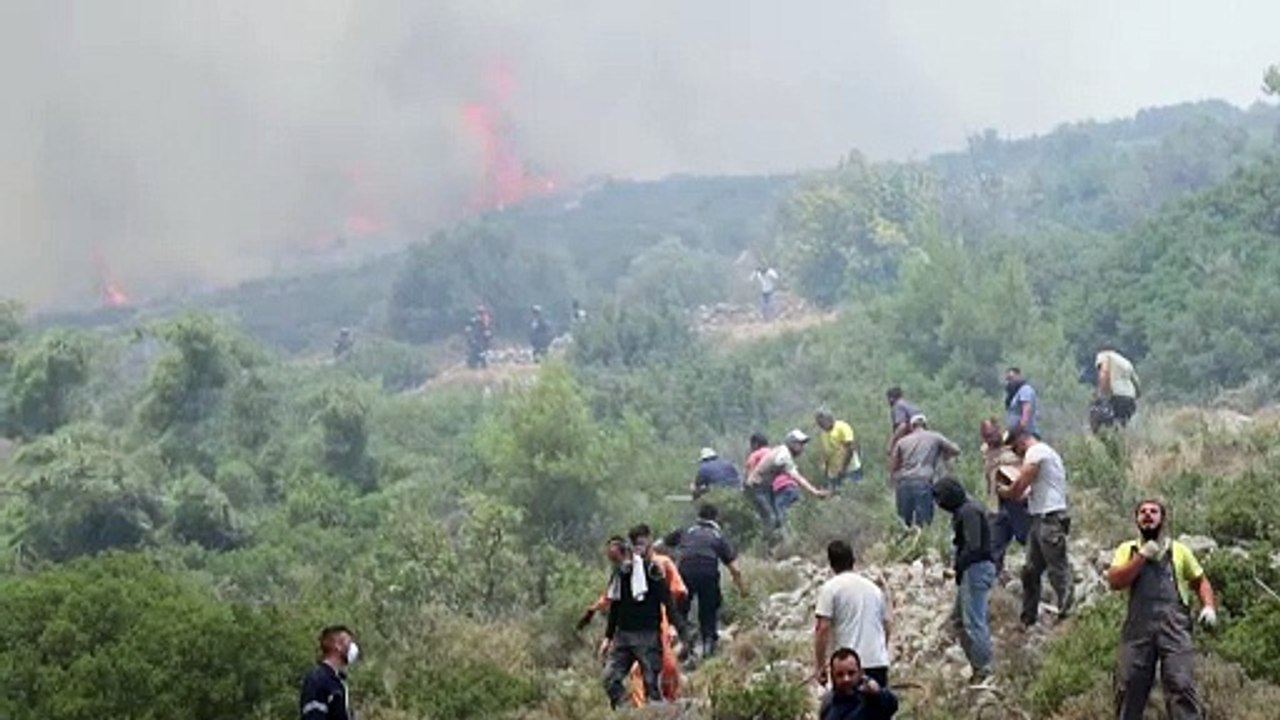 Villagers flee as wildfires rage for second day on Greece's Chios