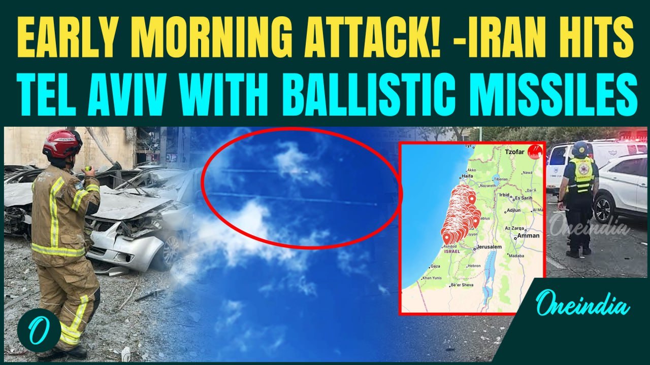 BREAKING: Iran Launches Surprise Morning Barrage on Israel - Tel Aviv, Be’er Sheva Hit Hard Again