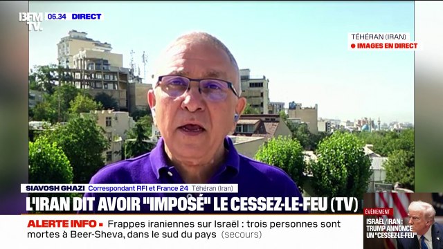 Un média d'État iranien annonce une nouvelle salve de missiles vers Israël, au moment où le cessez-le-feu annoncé par Washington devait entrer en vigueur