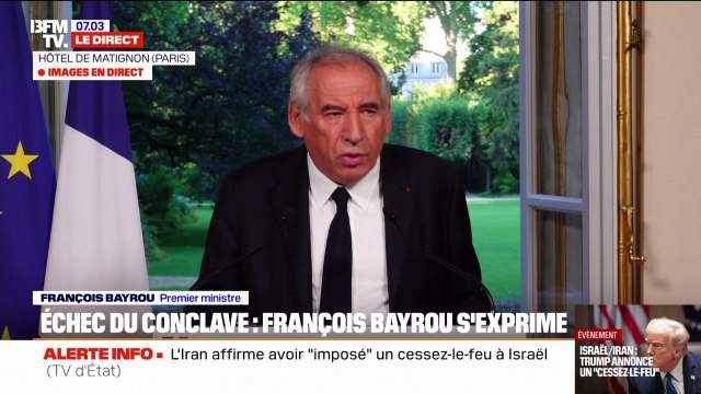 Échec du conclave sur les retraites: Dans la dernière ligne droite, on est arrivé très près d'un accord historique , affirme François Bayrou