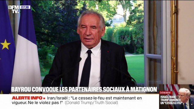 Échec du conclave sur les retraites: François Bayrou appelle les partenaires sociaux à ne pas baisser les bras , une rencontre organisée ce mardi matin