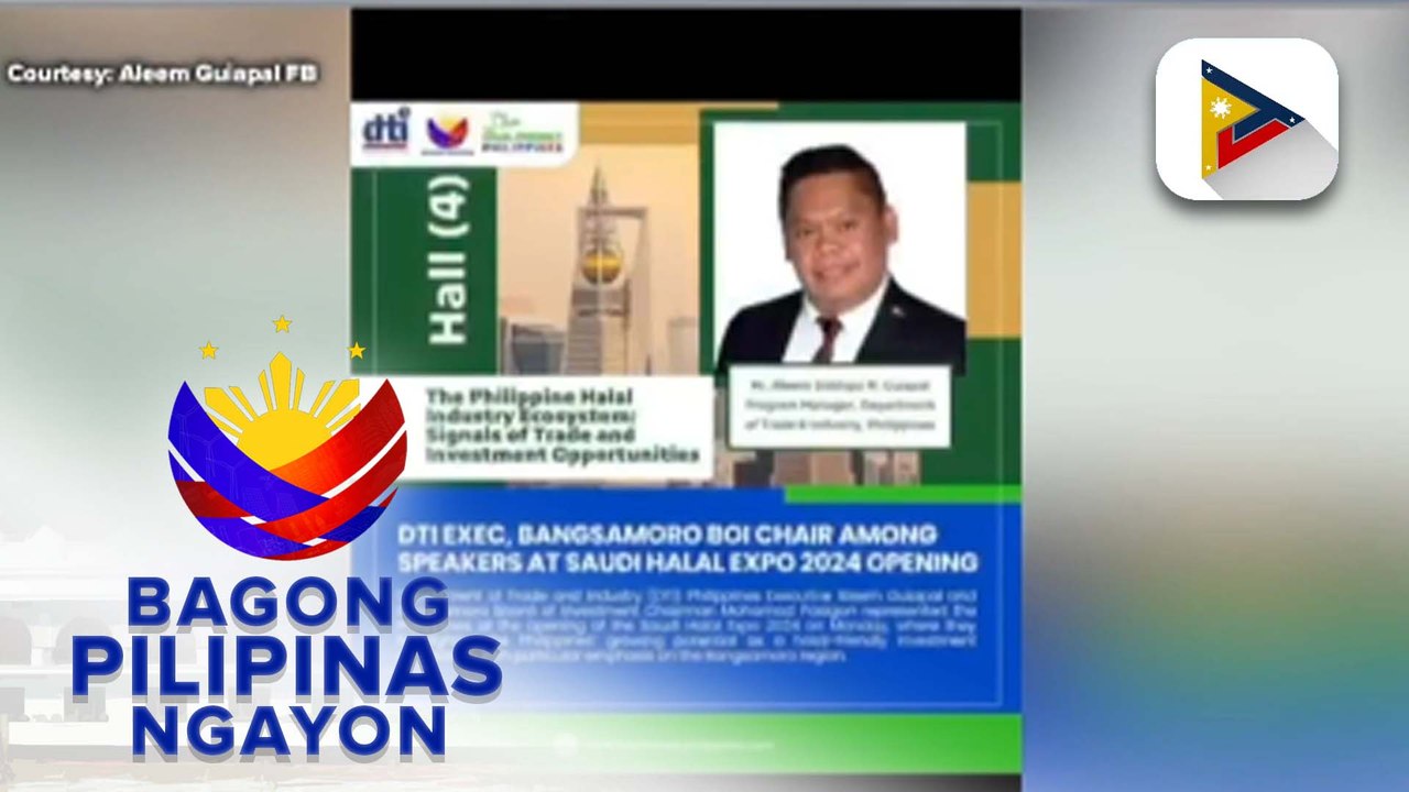 Panayam kay DTI-Halal Industry Development Office Program Manager Aleem Siddiqui Guiapal ukol sa update sa Philippine Halal Industry Development Strategy Plan 2023-2028 at ang mga programa para sa Muslim-friendly trade and tourism sa bansa