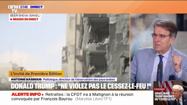 Cessez-le-feu entre Israël et l'Iran annoncé par Donald Trump: L'Iran pouvait engager une guerre d'usure qui aurait épuisé Israël , affirme le politique Antoine Basbous