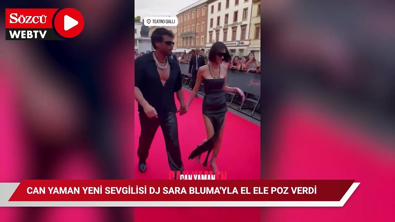 Can Yaman yeni sevgilisi DJ Sara Bluma'yla el ele poz verdi