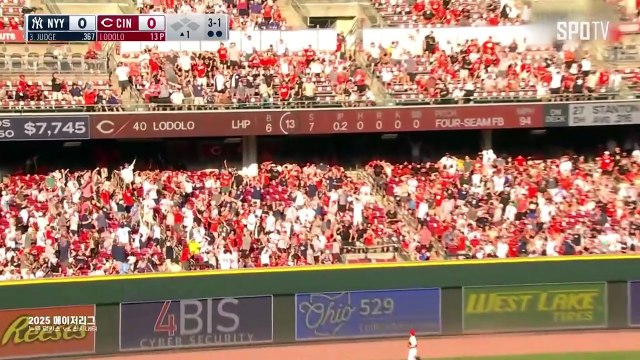 스포츠중계 빠른티비 [MLB] 뉴욕 양키스 vs 신시내티 하이라이트 2025.06.24 (화) 0810
