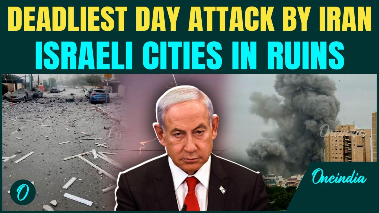 Video: Iran Launches Biggest Morning Attack: Tel Aviv Wakes up with Missiles Amid Rubbles on Street