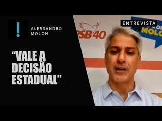 "No PSB vale a decisão estadual", diz Molon, sobre candidatura ao Senado; decisão contraria PT