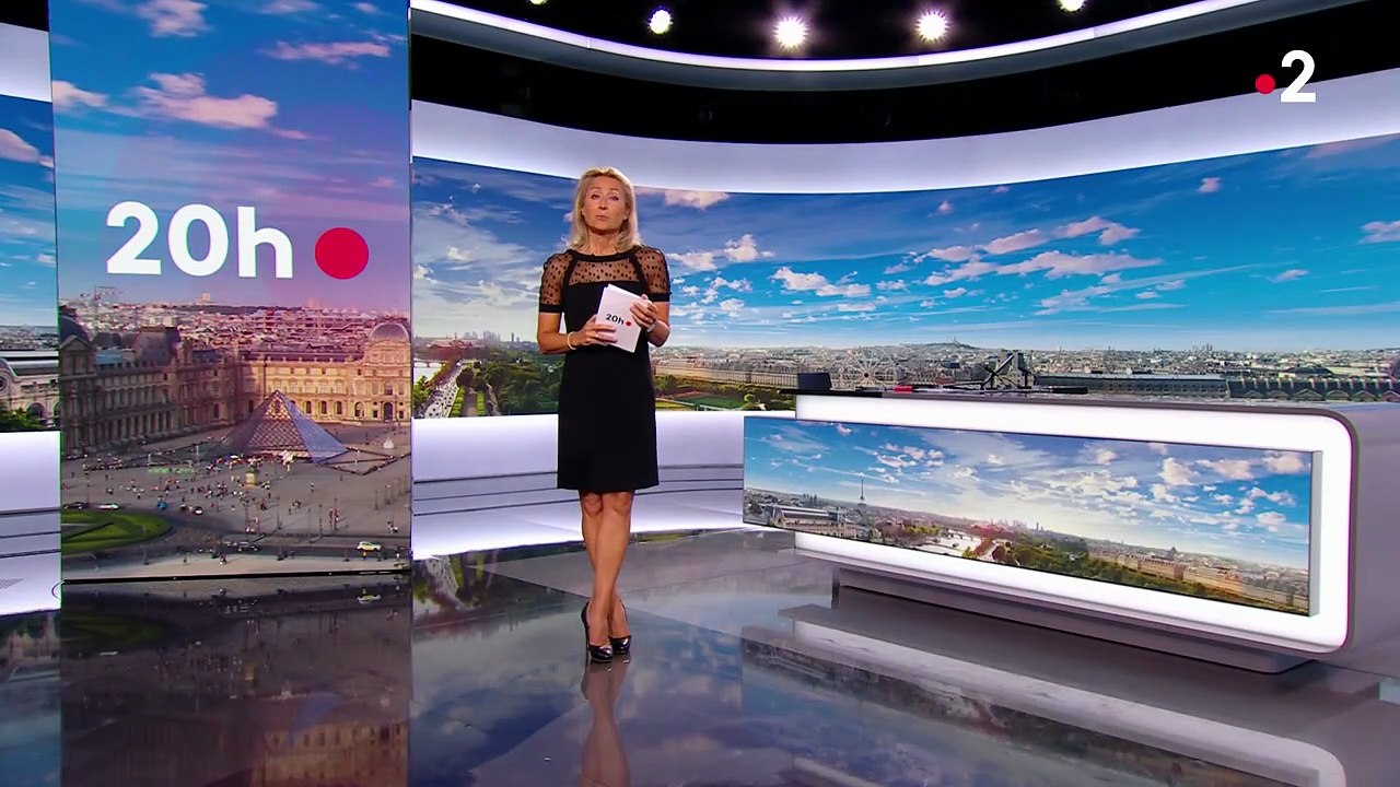 Anne-Sophie Lapix au "20 Heures" de France 2, lundi 23 juin 2025.