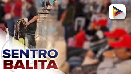 Grupo ng mga Pilipinong nagpa-repatriate mula sa ilang bansa sa Middle East, biyahe na pauwi ng Pilipinas
