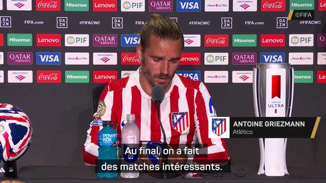 Griezmann : Quand tu perds avec un tel écart d'entrée sur un tournoi comme ça...