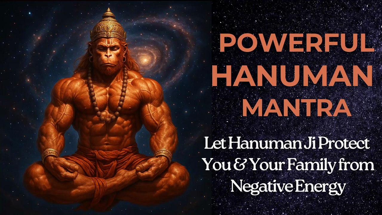 Powerful Hanuman Mantra | Chant Daily for Divine Blessing | Protect Your Family From Negative Energy