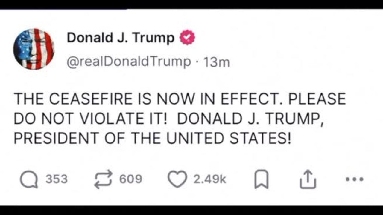 Trump annuncia il cessate il fuoco tra Israele e Iran: "È per sempre"