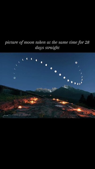 “And the moon – We have ordained for it phases, until it returns like the old date stalk.” – Surah Y...he Qur’an   The phases of the moon, captured day by day reflecting the divine order and wisdom of Allah ﷻ.#QuranQuot