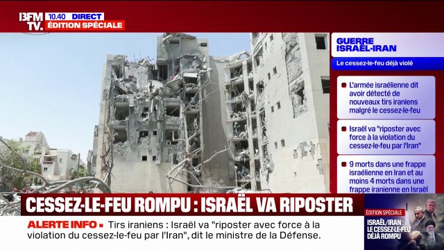 Au moins quatre morts en Israël dans une frappe de missile iranien survenue après l'annonce d'un cessez-le-feu par Donald Trump