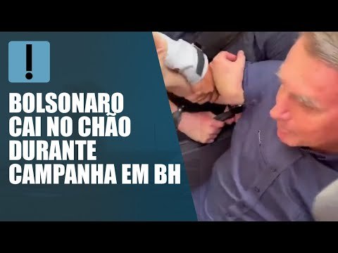 Jair Bolsonaro sofreu uma queda durante seu encontro com apoiadores
