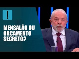 "Você acha que o mensalão é pior do que o orçamento secreto?", diz Lula no Jornal Nacional