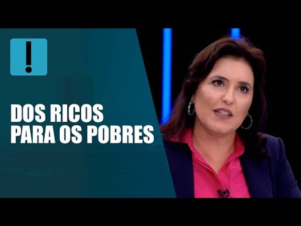 Tebet chama taxação de lucros de 'Lei Robin Hood' no Jornal Nacional