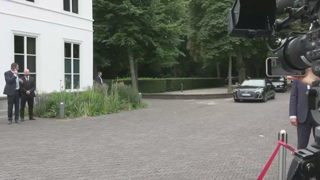 Dutch Prime Minister Dick Schoof welcomes Zelenskiy at The Hague ahead of NATO annual summit.