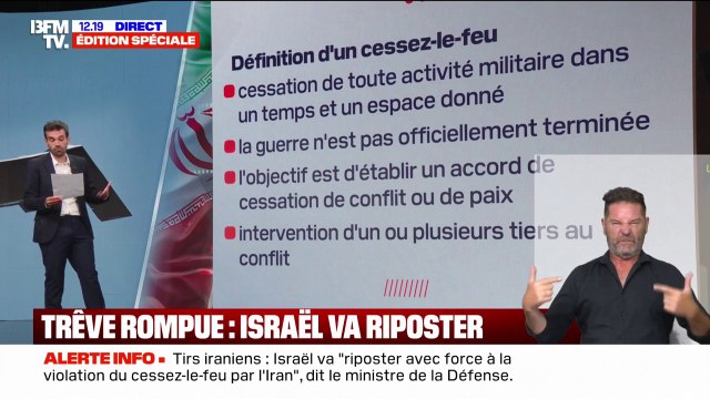 LES ÉCLAIREURS - Guerre Israël-Iran: qu'est-ce qu'un cessez-le-feu?