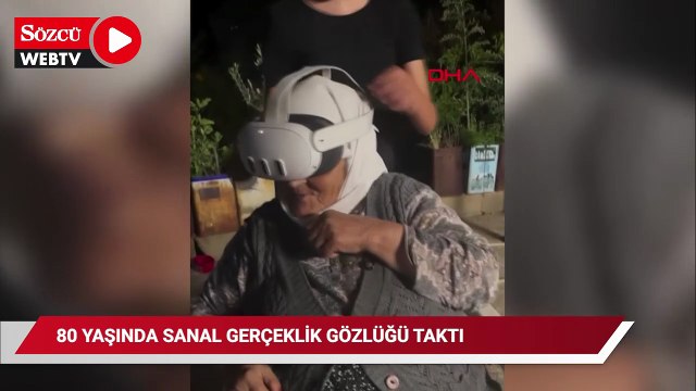 80 yaşında sanal gerçeklik gözlüğü taktı; tepkileri gündem oldu