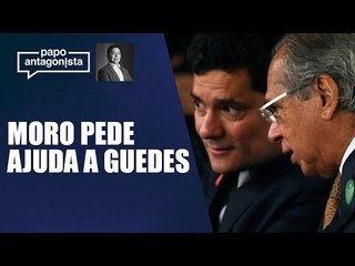 Moro pede a Guedes para gravar vídeo de apoio, mas ministro resiste