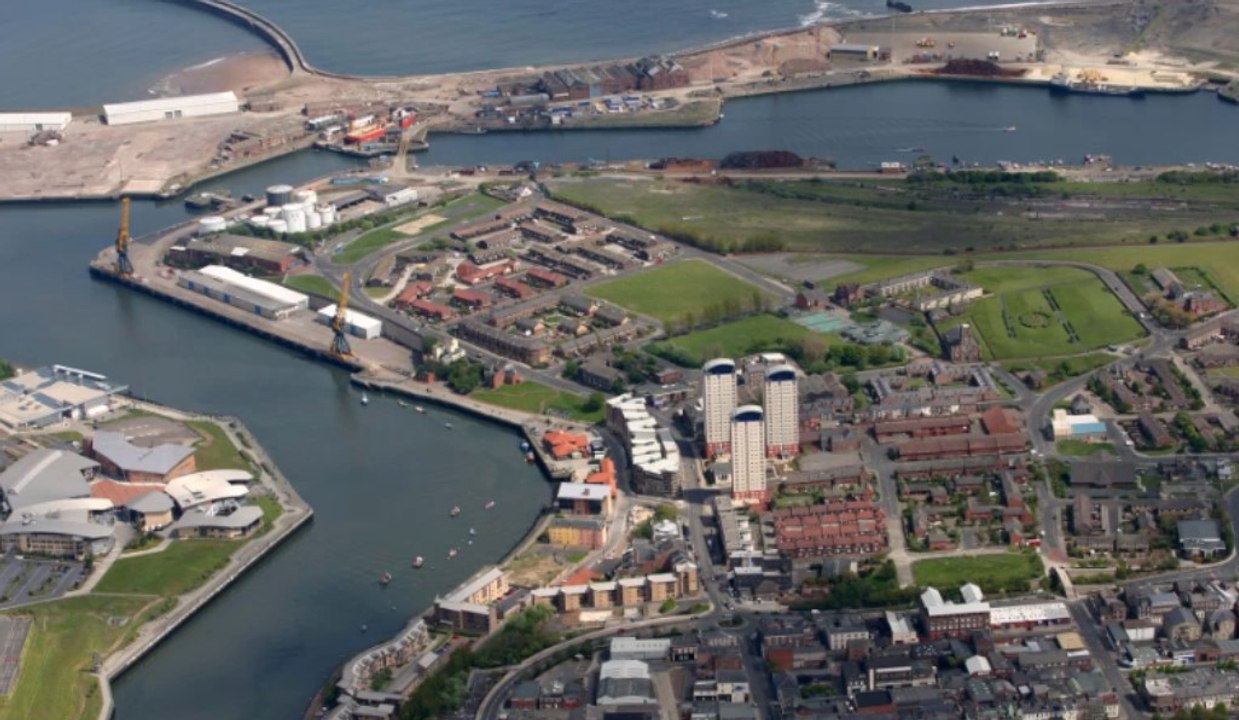 How Sunderland looked from the air in 2005