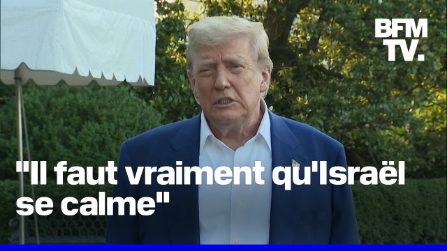 Cessez-le-feu entre Israël et l'Iran: la prise de parole de Donald Trump en intégralité