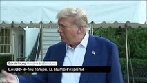 Israël/Iran: Le président américain Donald Trump accuse les deux pays d'avoir violé le cessez-le-feu: 