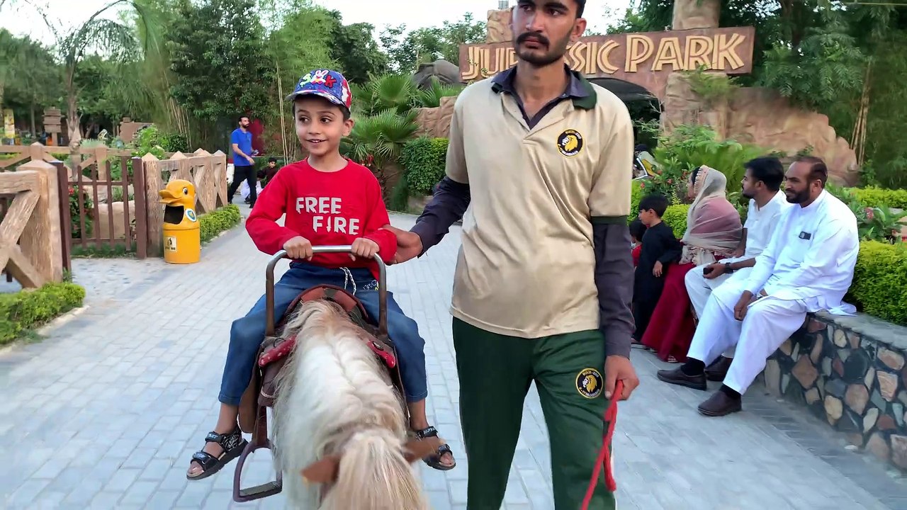 Riding a Pony Horse