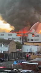 Tel Aviv disaster video after Iran bombing.