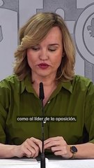 Pilar Alegría acusa al PP de trumpismo por sembrar dudas sobre las elecciones