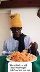 _Hope this food will satisfy my hunger!_. #food  #jjollofrice #moimoi