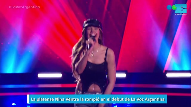 La platense Nina Ventre la rompió en el debut de La Voz Argentina