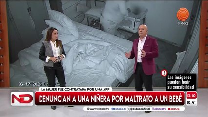 Niñera maltrata a un bebé de 7 meses