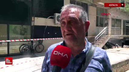 Antalya'da kolonu patlayan bina mühürlendi
