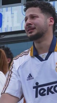 Las lágrimas de los aficionados del Real Madrid al conocer a los jugadores
