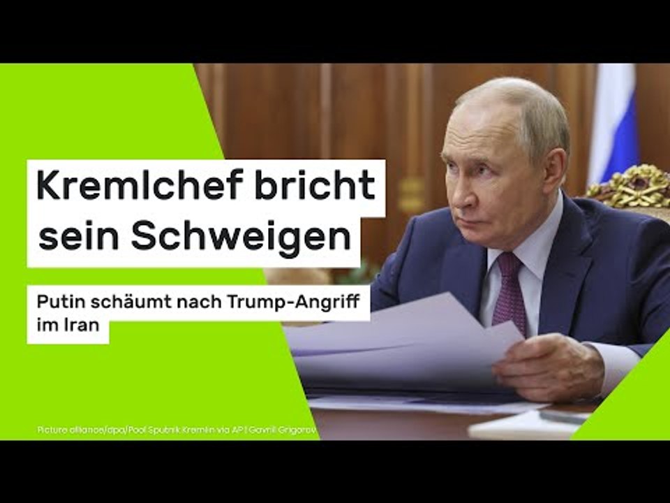 Kremlchef bricht sein Schweigen: Putin schäumt nach Trump-Angriff im Iran