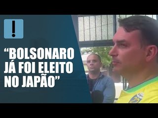 Flávio Bolsonaro diz que pai “já foi eleito no Japão”