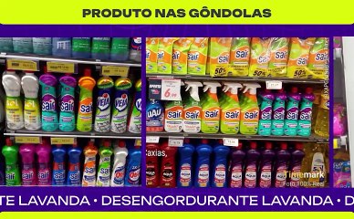 Elementos: Desengordurante Lavanda nas gôndolas do Brasil