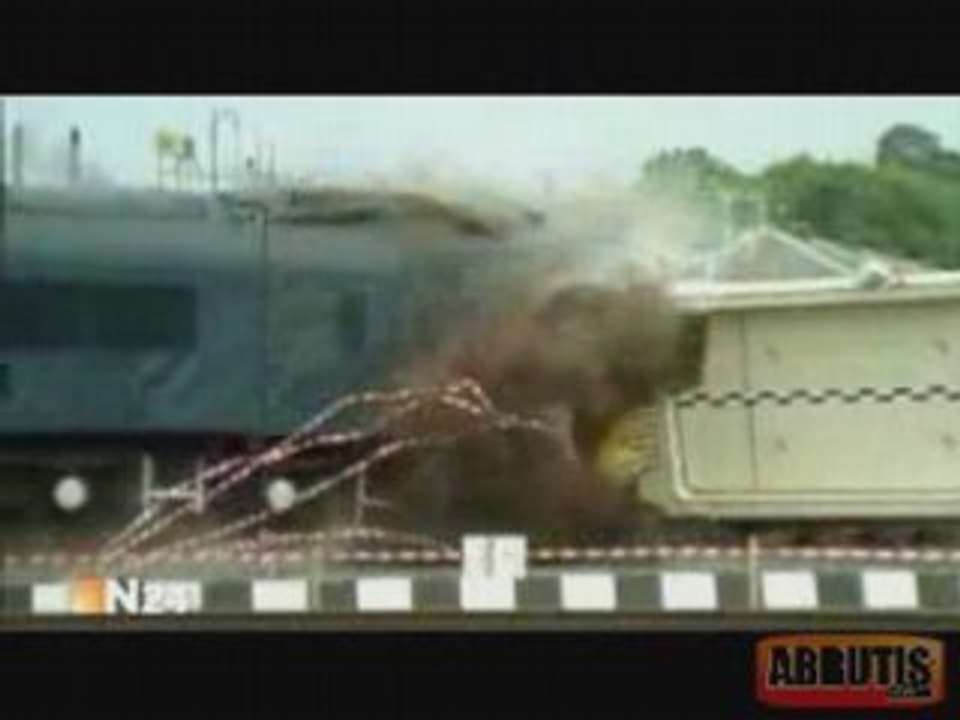 crash test d'un train