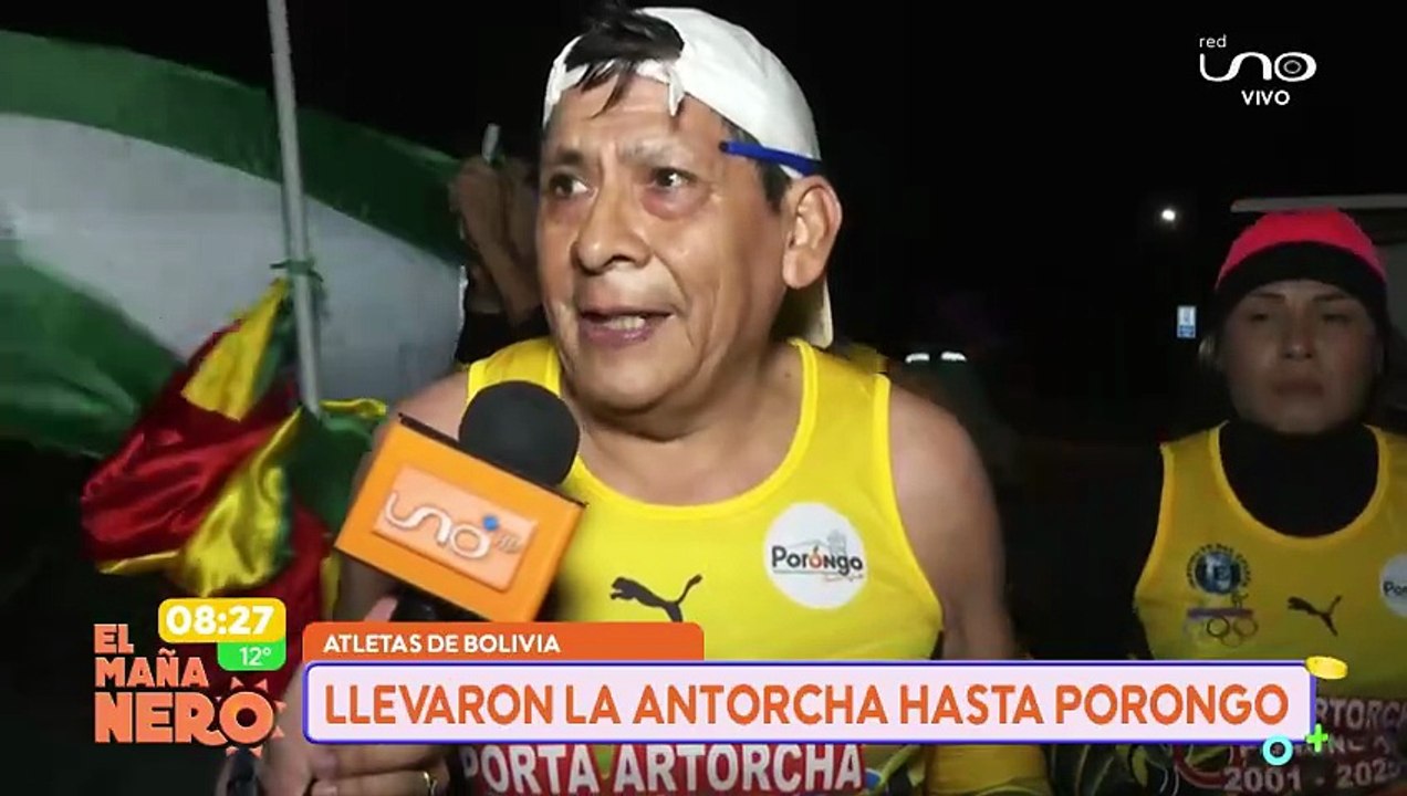 LLEVARON LA ANTORCHA HASTA PORONGO