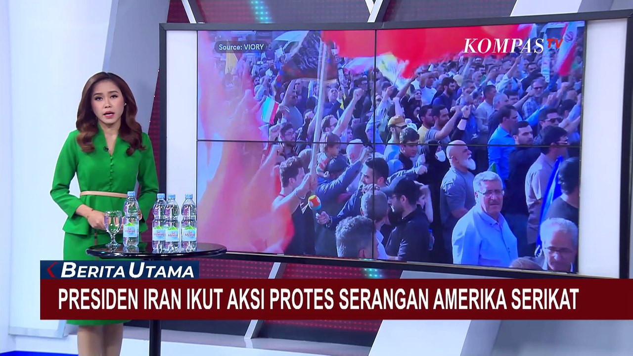 Aksi Demo di Teheran, Presiden Iran Ikut Turun di Jalan Protes Serangan AS