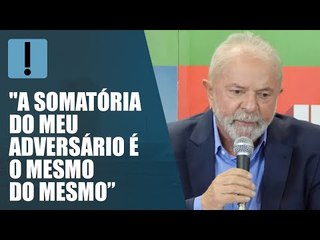 Lula minimiza apoios a Bolsonaro: "Somatória é a mesma"