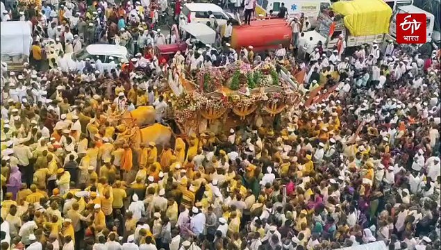 संतश्रेष्ठ ज्ञानेश्वर माऊलींचा पालखी सोहळा जेजुरीत; ‘येळकोट येळकोट जय मल्हार’ आणि ‘माऊली माऊली’च्या गजरात भक्तीचा महापूर