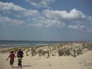 arrivée à la plage